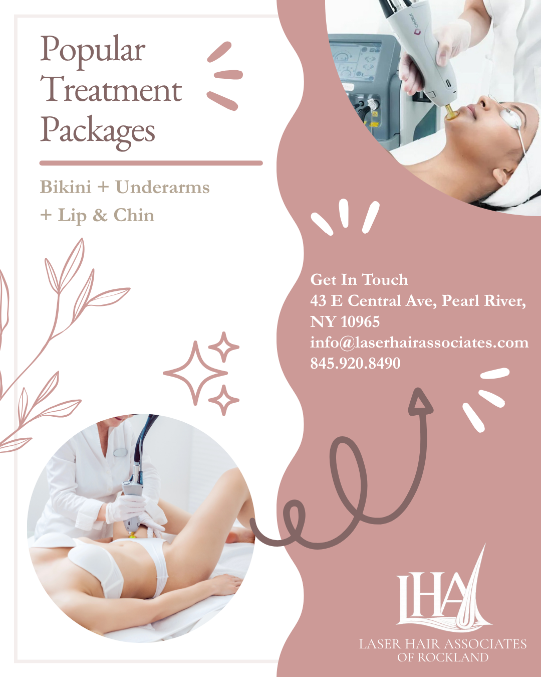 Laser Hair Associates popular treatment packages campaign