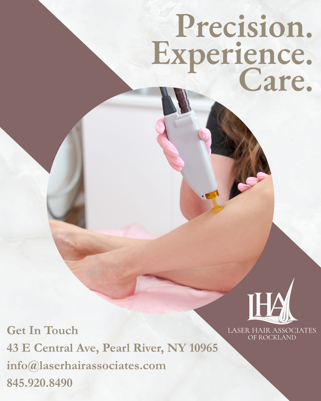 Laser Hair Associates precision experience care brand campaign